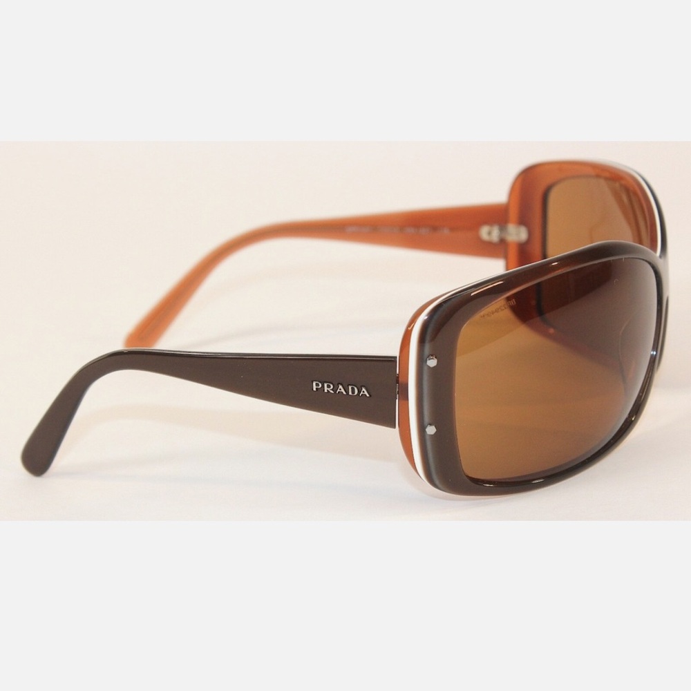 Prada Women’s Brown and Tan Square Sunglasses